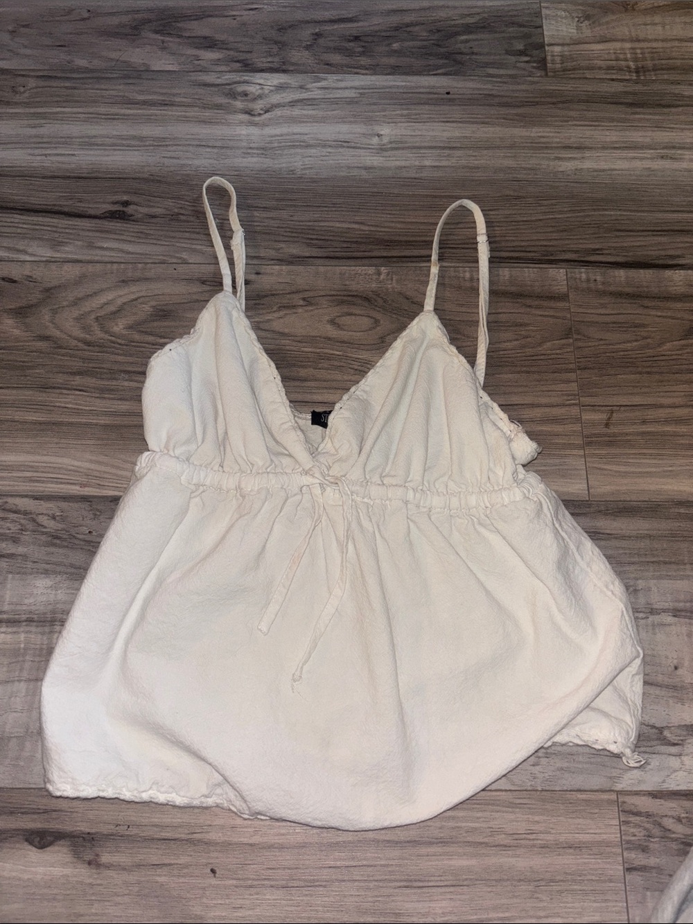 Streetwear Society White Elastic Waist Cami